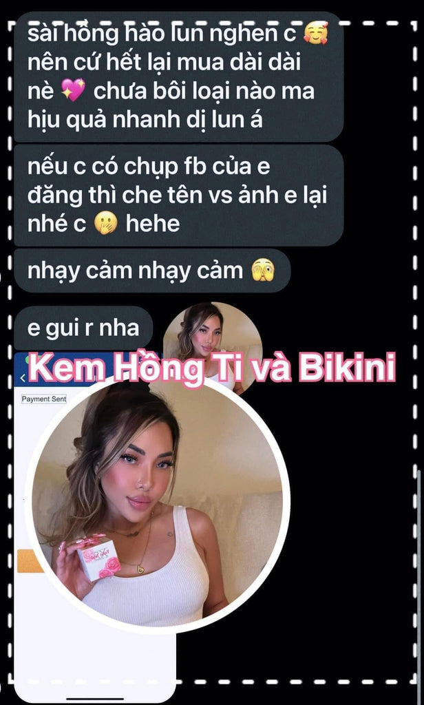 Kem Hồng Nhũ Hoa và Bikini