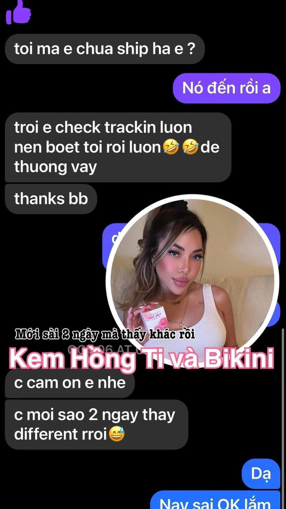 Kem Hồng Nhũ Hoa và Bikini