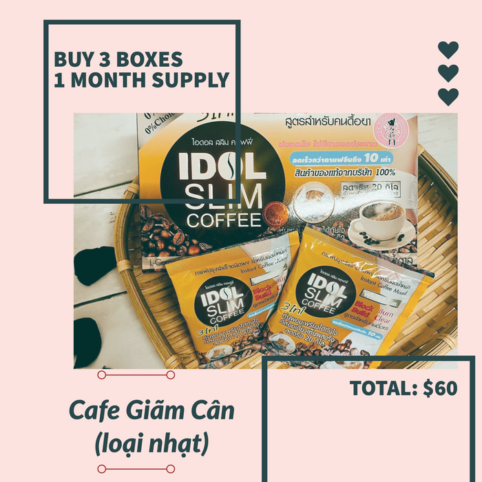 CAFE GIÃM CÂN 1 MONTH SUPPLY (LOẠI NHẠT)